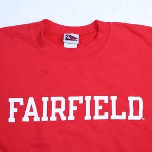Campus Specialties Fairfield University Sweatshirt Mens Large Red Crewneck